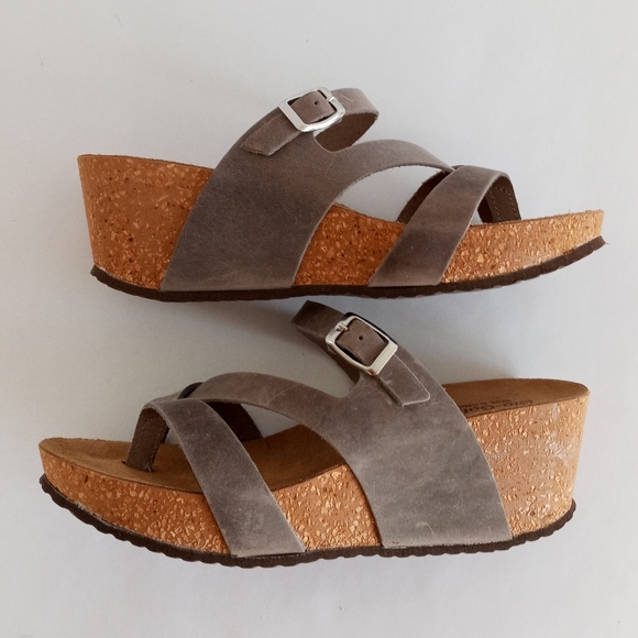 Bio Gold | Shoes | Bio Gold Made In Italy Leather Wedges Sandals | Poshmark